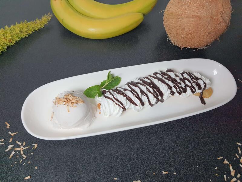 Fried Banana Ice Cream